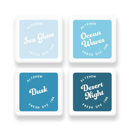 Altenew Fresh Dye Ink Mini Cube Set - Cool Summer Night ALT8256