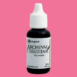 Ranger Archival Reinker .5oz - Rosey Posey ARD82033