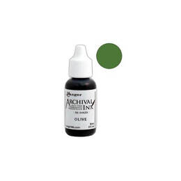 Ranger Archival Reinker .5oz - Olive ARR30829