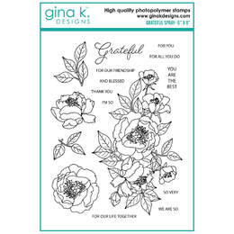 Gina K Designs Stamps - Grateful Spray