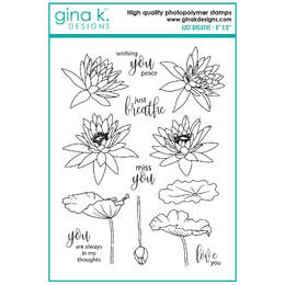 Gina K Designs Clear Stamps - Just Breathe
