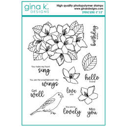 Gina K Designs Clear Stamps - Spring Song