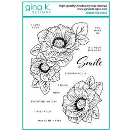 Gina K Designs Clear Stamps - Sending You a Smile