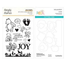Spellbinders Clear Stamps & Die Set - Bundle of Joy (by Simple Stories) BD-1012