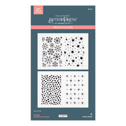 Spellbinders Press Plates - - Holiday Background Panels (by Lisa Horton) BP-215