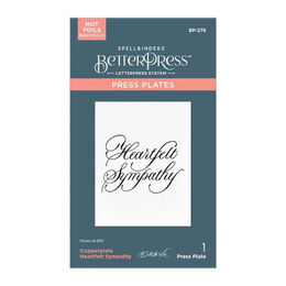 Spellbinders BetterPress Plate & Die Set - Heartfelt Sympathy BP-279