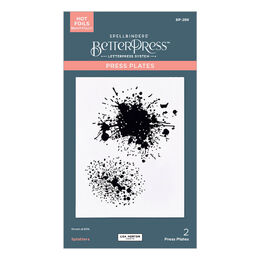 Spellbinders Press Plate - Wildflowers Collection - Splatters (by Lisa Horton) BP-288