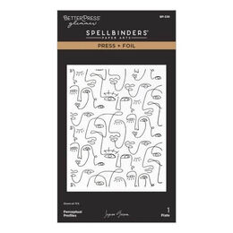 Spellbinders BetterPress Press + Foil Plate - Perceptual Profiles (by Jaycee Gaspar) BP-339