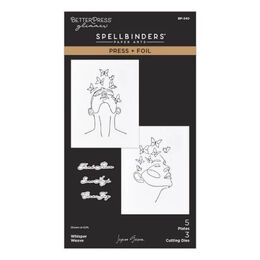 Spellbinders BetterPress Press + Foil Plate & Die Set - Whisper Weave (by Jaycee Gaspar) BP-340
