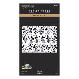 Spellbinders BetterPress Society Press + Foil Plate - Happiest Place BP-353