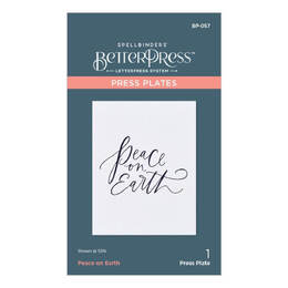 Spellbinders BetterPress Letterpress System Press Plates - Peace On Earth BP057