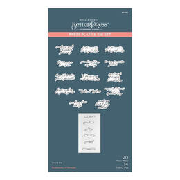 Spellbinders BetterPress Letterpress System Press Plates & Dies - Envelope Of Wonder - Sentiments Of Wonder