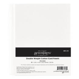 Spellbinders BetterPress Letterpress A2 Double Weight Panels - Porcelain (25/Sheets) BPC011