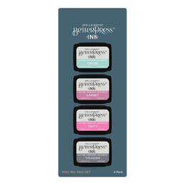 Spellbinders BetterPress Mini Ink Pad Set 4/Pkg - Jet