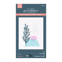 Spellbinders Press Plate - Modern Botanicals Collection - Flourishing (by Dina Wakley) BPR-026