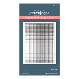 Spellbinders Press Plate - Take Note Collection - Journal Grid BPR-029