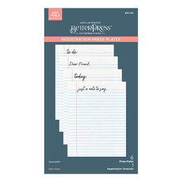 Spellbinders Press Plate - Take Note Collection - Take Note BPR-030