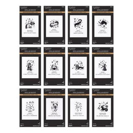 Spellbinders BetterPress Block Print Zodiacs Bundle