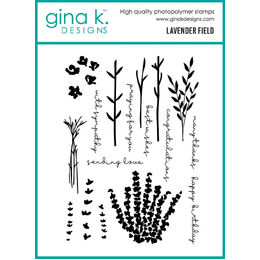 Gina K Designs Clear Stamps - Lavender Field