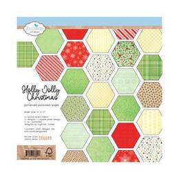 Elizabeth Craft Designs Cardstock 12" x 12" - Holly Jolly Christmas C018