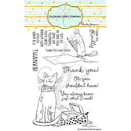 Colorado Craft Company Clear Stamps 4"X6" - Thank You - By Anita Jeram