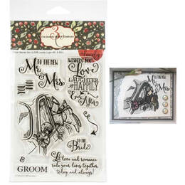 Colorado Craft Company Clear Stamps 4"X6" - Mr. & Mrs. (Lovely Legs)