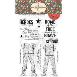 Colorado Craft Company Clear Stamps 4"X6" - Military Strong (Lovely Legs)