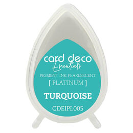 Couture Creations Card Deco Essentials Fast-Drying Pigment Ink Pearlescent - Turquoise CDEIPL005