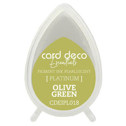 Couture Creations Card Deco Essentials Fast-Drying Pigment Ink Pearlescent - Olive Green CDEIPL018