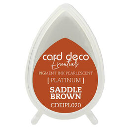 Couture Creations Card Deco Essentials Fast-Drying Pigment Ink Pearlescent - Saddle Brown CDEIPL020