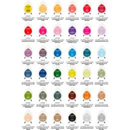 Couture Creations Card Deco Essentials Dye Ink Pads 36 Colours Bundle