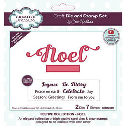 Creative Expressions Die & Stamp Set - Noel (by Sue Wilson)