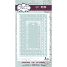 Creative Expressions Craft Dies - Shabby Basics: Decorative Frame (by Sam Poole)