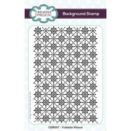 Creative Expressions Pre Cut Rubber Stamp - Yuletide Weave (4" x 6")