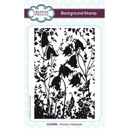 Creative Expressions Rubber Stamp - Dreamy Harebells (4in x 6in)