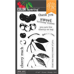 Hero Arts Color Layering Clear Stamps 4"X6" - Cherries CM590