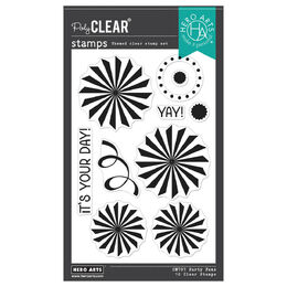Hero Arts Clear Stamps - Let's Celebrate Collection - Party Fans CM797
