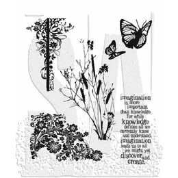 Tim Holtz Stampers Anonymous Cling Mount Stamp - Nature's Discovery CMS049