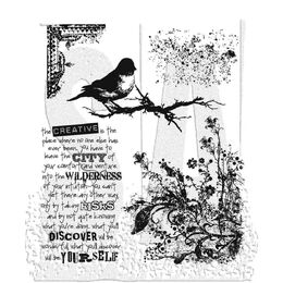 Tim Holtz Stampers Anonymous Cling Mount Stamp - Urban Tapestry CMS061