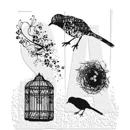 Tim Holtz Stampers Anonymous Cling Mount Stamp - Artful Flight CMS069