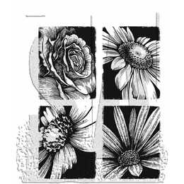 Tim Holtz Stampers Anonymous Cling Rubber Stamps - Bold Botanicals CMS462