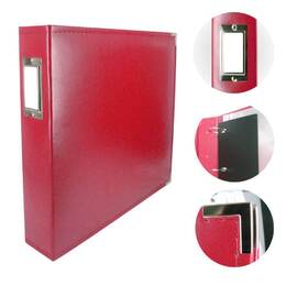 Scrapbook Classic Superior Leather Album - Red