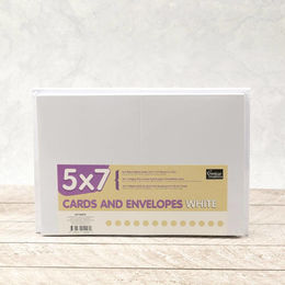 Couture Creations Card + Envelope Pack - White 5x7 (50 Sets) CO725815