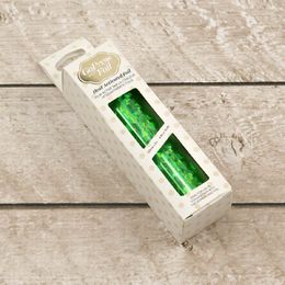Couture Creations - Heat Activated Green Foil - Iridescent Triangular Pattern