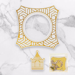 Cut, Foil and Emboss Decorative Nesting Die - Caged Frame Set (115.1 x 114.8mm)