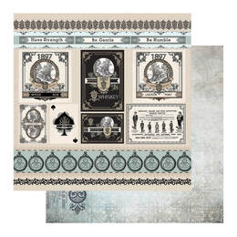 Couture Creations Paper 12x12 - Gentlemans Emporium - Sheet 12