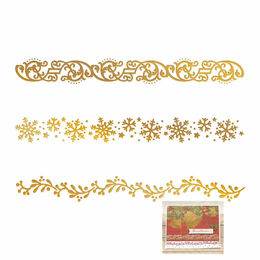Couture Creations - Christmas Borders Set (3pc) Hot Foil Stamp