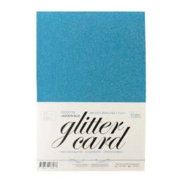 Couture Creations A4 Glitter Card - Lagoon Blue CO727174 (250gsm 10/pk)