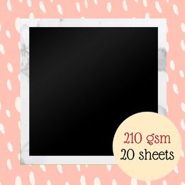 Couture Creations Photographic Smooth Black Cardstock 305 x 305 mm - 210gsm (20pk)