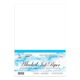 Couture Creations Synthetic Alcohol Ink Paper - White A4 - 200gsm (10 sheets per pack)